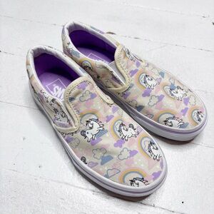 Vans Glow In The Dark Unicorn Slip On Shoes Size 1 EUC